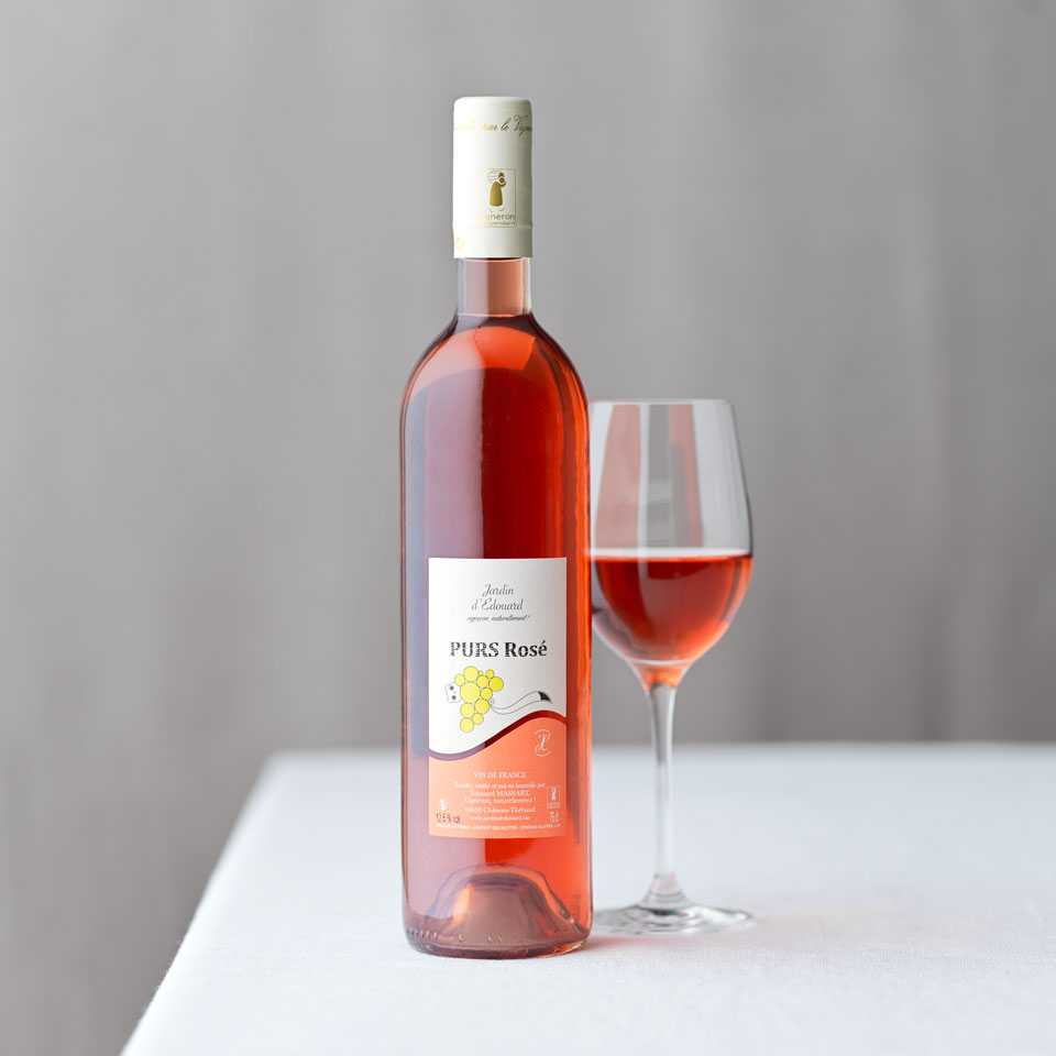 PURS rosé, un vin cultivé éco-pâturage - Jardin d'Edouard