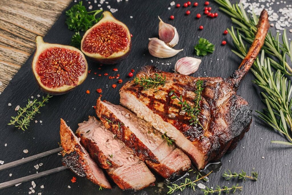 Plat de viande pour noel