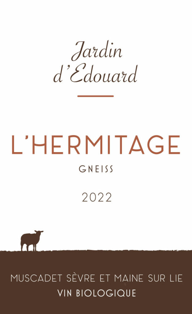 Etiquette Hermitage 2022 vin bio